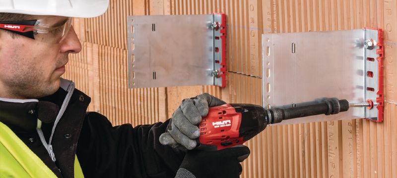 Kunststoff-Schraubdübel HRD-H Vormontierter Kunststoffdübel mit Schraube (Kohlenstoffstahl, Sechskantkopf) für Beton und Mauerwerk Anwendungen 1