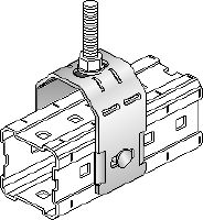 MIC – TRC Verbinder Feuerverzinkter Verbinder zur Befestigung von Gewindestangen (M16) an MI Montageträgern Anwendungen 1