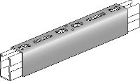 MQV Schienenverbinder Verzinkter Verbindungsknopf zur Verwendung als Längsverlängerung für MQ Profilschienen