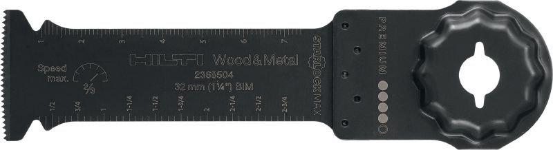 Universal-Tauschnittblatt für das Multitool BIM-segmentiertes Tauchschnitt-Sägeblatt für das oszillierende Multitool, für Tauchschnitte durch Holz mit Nägeln, Kunststoff und Metall